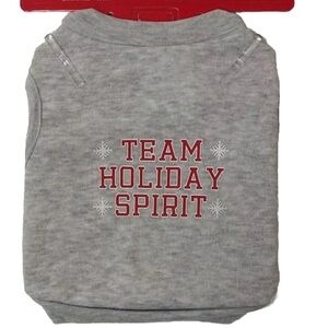 Wondershop Family Matching Dog “Team Holiday Spirit” Gray Pajamas Sweatshirt NEW